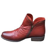 Autumn And Winter New Round Head And Double Zipper Short Boots Woman Martin Boots Woman Large Size