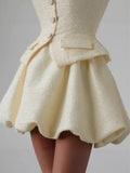 Women's Fashion Style High-End Feel Cardigan Small Scented Breeze Tatong Skirt Dress Elegant Dignified Women's