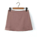 Spring Style Classic Holiday Shorts, Solid Color Shorts, Half Skirt, A-Shaped