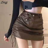 Skirts Women Slim All-match Summer Vintage Ulzzang A-line Retro Sexy Female Students Mini Party Fit Юбка Женская