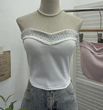 Sense Of Small Heavy Industry Drilled With Chest Pad Inside The Bottom Of The Coat Short Vest Woman