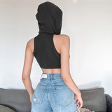 2025 Fashion Trend Women's New Hooded Umbilized Body Personality With Small