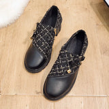 Zingj Fragrant Wind Single Shoes Women 2023 Spring New Thick Heel Women's Shoes Korean Fashion Casual Small Leather Shoes Women's