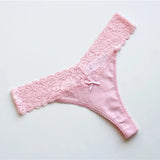 pcs/Lot Plus Size Women's Cotton Panties Underwear Sexy Lace Lingerie Panty Thongs G String Tanga T-back Seamless Female