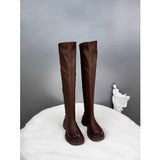 2025 Maillard Over The Knee Boots Boots Tall New High-Crystumn Riders Show Thin Knee
