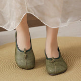 Zingj Single Shoes Women 2024 Spring Fall New Korean Version Fashion Round Head Flat Bottom A Foot Pedal Mother