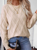 And Winter New Sweater Women's Knitted Jersey Jersey Loose Round Collar Coat