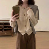 Zingj Year Red Soft Waxy Sweater Coat Female Spring Autumn 2024 New College Style Versatile Knit Cardigan Jacket