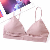 Women'S Underwear Top Bras For Women Sexy Lingerie Wire Free Breathable Bra Push Up Bralette With Pad Vest
