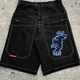 Shorts Y2K Hip Hop 2023 Original Gothic Pocket Baggy Jeans Shorts
