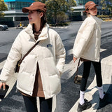 2024 Winter New Down Cotton-Padded Jacket Korean Version Loose And Thick Short Students Wear Cotton-Padded Jacket Jacket-Outfit