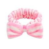 New OMG Letter Coral Fleece Wash Face Bow Hairbands For Women Girls Headbands Headwear Hair Bands Turban Hair