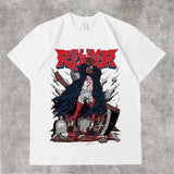 Men's T-Shirt 2024 Basketball Shirt Sports Style Short-Sleeved Cotton Print Loose T-Shirt Street Hip-Hop Blouse Short