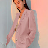 Zingj Suit Coat Female Senior Sense Spring And Autumn Thin Korean Version Loose Design Sense Small Long Sleeve Casual Small