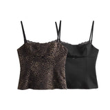 New Silk Satin Textured Underwear Printed Blouse
