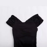 New Tight Shoulder Solid Color Jumpsuit