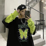 Men Autumn Oversized T-Shirt Mens Harajuku Tshirt Streetwear Dark Academia Hip Hop Alt Long Sleeved T Shirts Males
