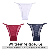 Transparent Floral Lace Panties Women Low-Waist Underpant Hollow Out Thong Female G-String Underwear Lingerie