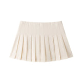Multi-Colored Leisure Short-Scarry High-Waist Wide-Folded Skirt 2025 Winter New