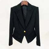 Quality 2025 Star Fashion A Buckle Lion Buckle Clasp Velvet Blazer