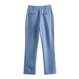 Pocket Crepe Shirt 8932499 Middle Waist Trousers 8851512