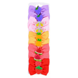 Unicorn Fruit Hair Bows With Clip For Cute Girls Hair Clips Handmade Hairpins Barrettes Headwear Kids Hair