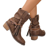 Zingj Size Short Boots 2023 Autumn And Winter New Thick Heels, High Heels, Heels, Heels And
