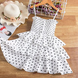 Beading Girl Dress 2021 White Backless Girls Teenage Princess Dress Irregular Tutu 2-6 Years Pink Children Dresses