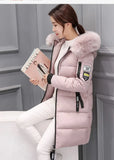 Cotton-Padded Jacket Female 2024 Winter Dress New Korean Version Of Fashion Long Cotton-Padded Jacket Female Large Size Slim Hooded Coat Female Cotton-Padded Jacket-Outfit