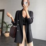 Zingj Jacket Female 2024 Spring And Autumn Net Red New Autumn Dress Korean Version Loose Suit Brown Blazer Jacket