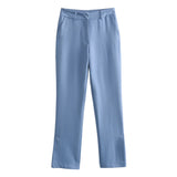 Pocket Crepe Shirt 8932499 Middle Waist Trousers 8851512