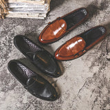 Zingj British Small Leather Shoes Men's Korean Version Dou Dou Pedal Set Leather Shoes Pointed Casual Shoes Taobao