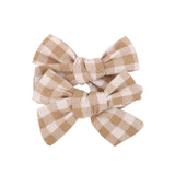 2021 New Cotton Linen Print Hair Clips For Cute Baby Girls BB Boutique Hairpins Barrette Headwear Kids Hair