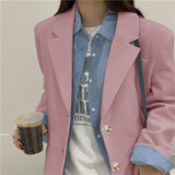 Zingj Celebrity Hanging Feeling Fried Street Small Suit Jacket Female Spring And Autumn Korean Version Of The British Wind Loose Casual White Suit