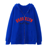 Style Lazy Cardigan Hoodie 2024 Spring And Autumn Oversize Zipper Jacket Couple