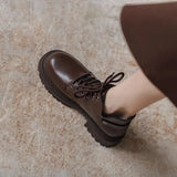 Zingj Ankle Boots Female 2024 New Autumn Winter Small Height Thick Bottom British Wind With Round Martin