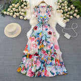 High-End Socialite Temperament Short-Sleeved Lapel Waist Show Thin A-Character Printed Shirt