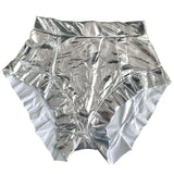 Sexy Pleated Ruffled Glossy Nightclub Uniforms