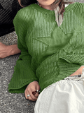 Star Jacquard Crochet Knit Top- Outfit