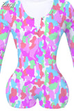 Women Bodysuit Long Sleeve Deep V Neck Bodycon Stretch Leotard Crop Top Button Short Romper Pajamas Women Jumpsuit