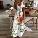 Hollowout Lace Strap Long Dresses Summer Boho Off Shoulder Maxi Dress Ladies Vintage Casual Elegant Party Dresses