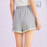Casual Shorts Women Drawstring Elastic Waist College Style 2021 Summer New Student Sports Loose Knit