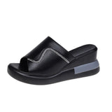 Zingj Summer New Slope Heel Sandals And Slippers For Women To Wear Fashionable Online Celebrity Muffin Thick Soles