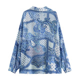 Spring Paisley Printed Shirt 3345777 Printed Pants