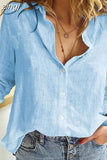 Fashion Cotton Linen Blouse Women Casual Vintage Buttons Long Sleeve Women's Shirts Female Clothing New Blusas