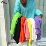 Women Summer All-match Skinny Sunproof O-neck Cute Candy Colors Fashion Korean Style Long Sleeve Tops Casual