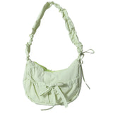 Aesthetic Bow Knot Stitching Shoulder BagOutfit