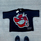 Short-Sleeved Summer Leisure Loose Demon Printing Boys And Girls