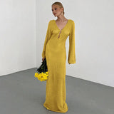 Summer Beach Dress Solid Color Sexy