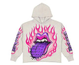 Vintage Gothic Skeleton Hoodie Autumn And Winter Hip Hop Long-Sleeved Coat Loose Hooded